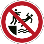 BRADY - Segnaletica di sicurezza ISO – Non spingere in acqua