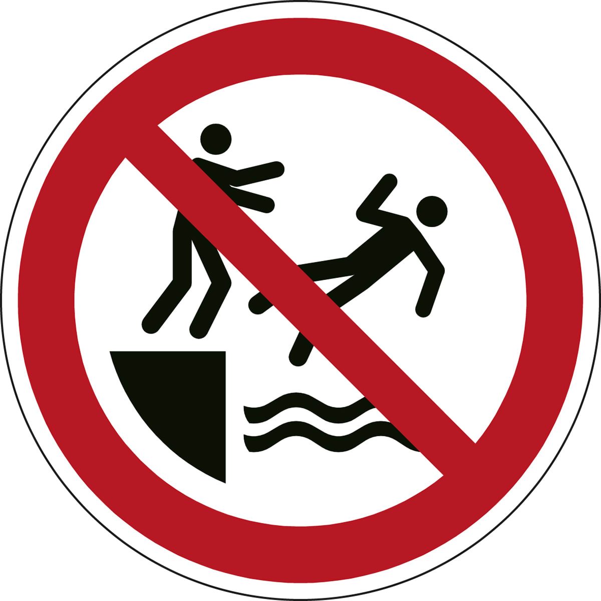 BRADY - Segnaletica di sicurezza ISO – Non spingere in acqua
