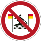 BRADY - Segnaletica di sicurezza ISO – Divieto surf tra le bandiere rosse e gialle