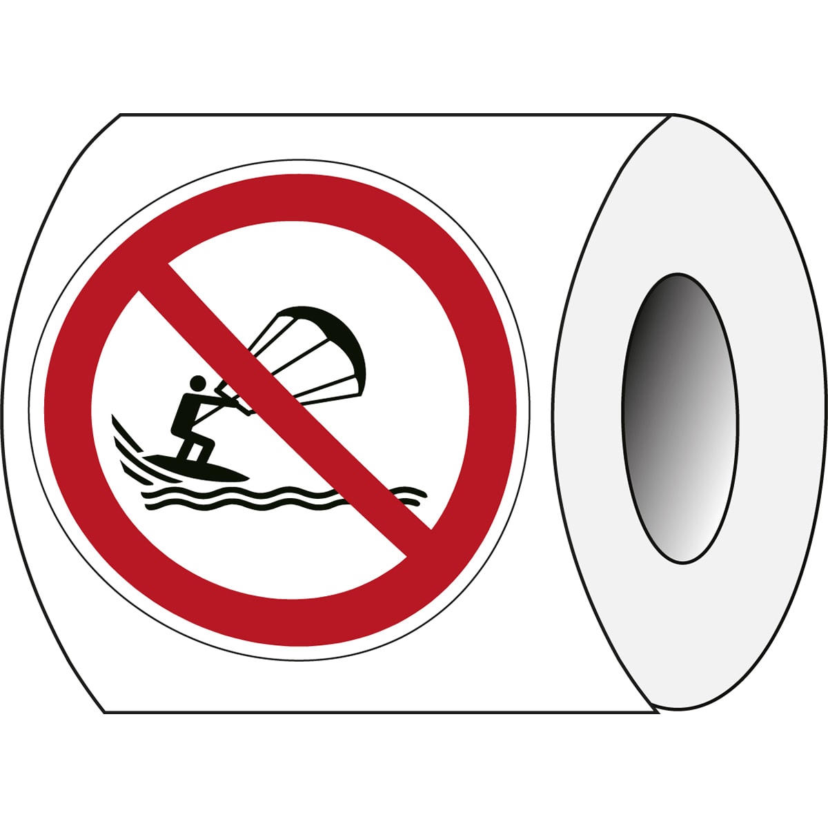 BRADY - Segnaletica di sicurezza ISO – Divieto kite surf 241582