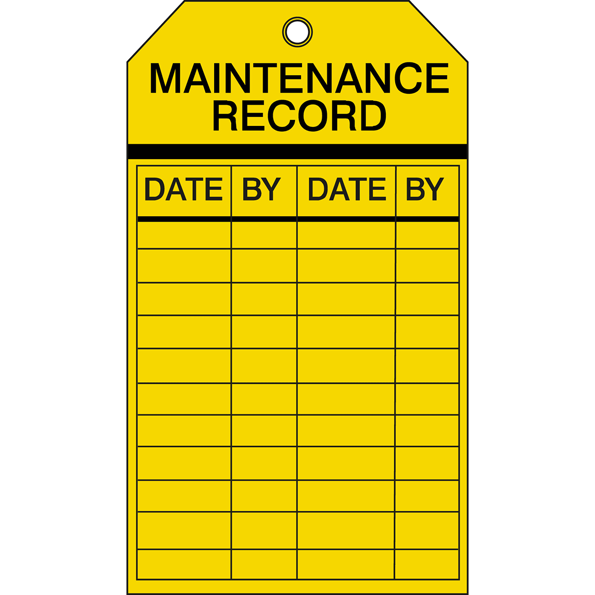 BRADY - Cartellini per ispezione di attrezzature – Registrazione manutenzione