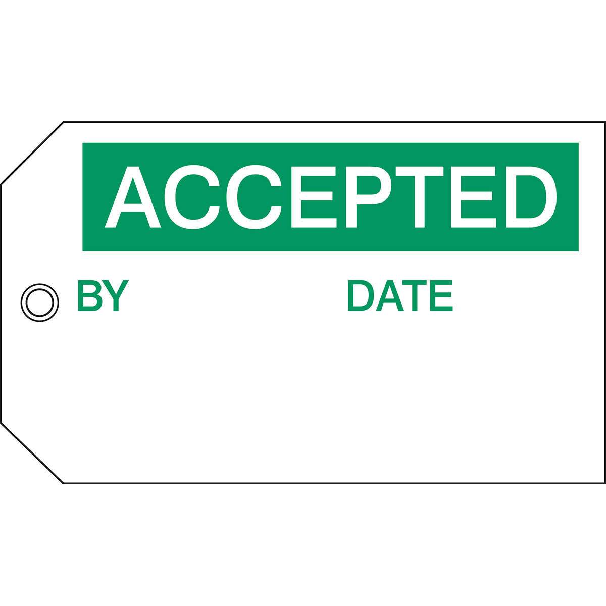 BRADY - Cartellini di controllo qualità e materiali – Accettato 256512