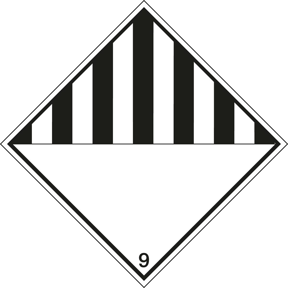 BRADY - Segnaletica per trasporto marittimo – IMDG 9A – Sostanza pericolosa 257558