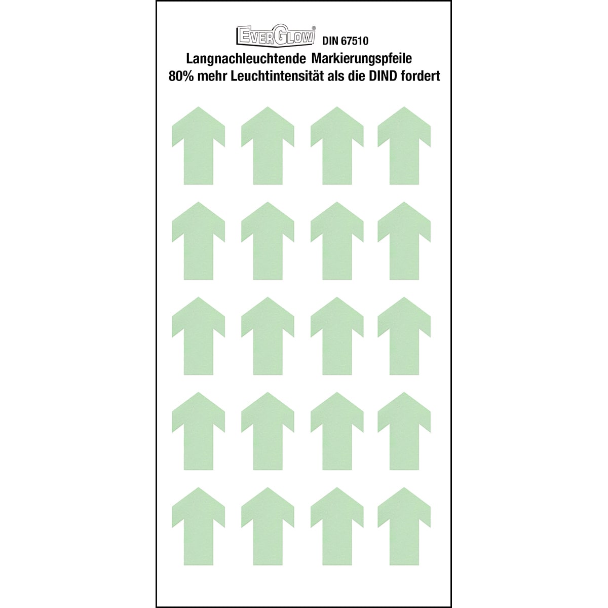 BRADY - Frecce singole fotoluminescenti – Versione larga 263385