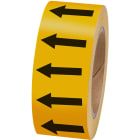 BRADY - ARROW TAPE: BLACK/OCHRE(F) 50MMX33M