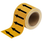 BRADY - ARROW TAPE: BLACK/OCHRE 100MMX33M 275134