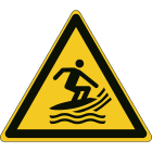 BRADY - Segnaletica di sicurezza ISO – Attenzione Zona surf