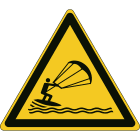 BRADY - Segnaletica di sicurezza ISO – Attenzione Kite surfing