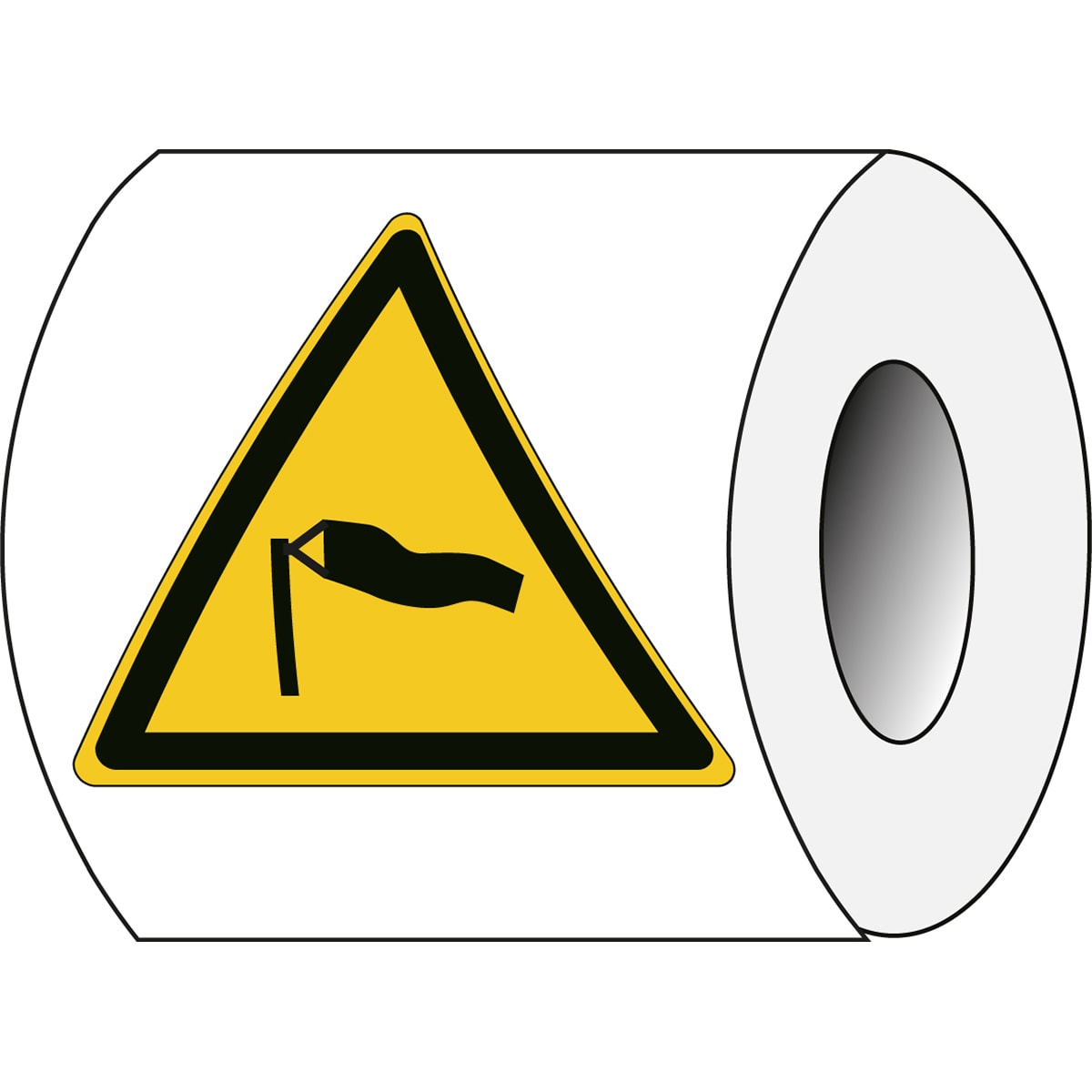 BRADY - Segnaletica di sicurezza ISO – Attenzione Venti forti 302332