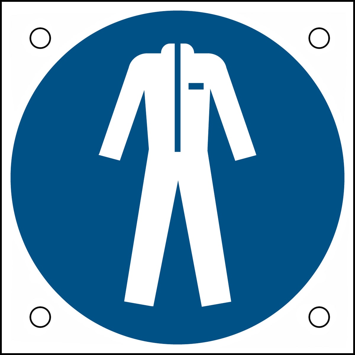 BRADY - Segnaletica di sicurezza ISO – È obbligatorio indossare abbigliamento protettivo 302682