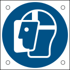 BRADY - Segnaletica di sicurezza ISO – È obbligatorio indossare la visiera 302684