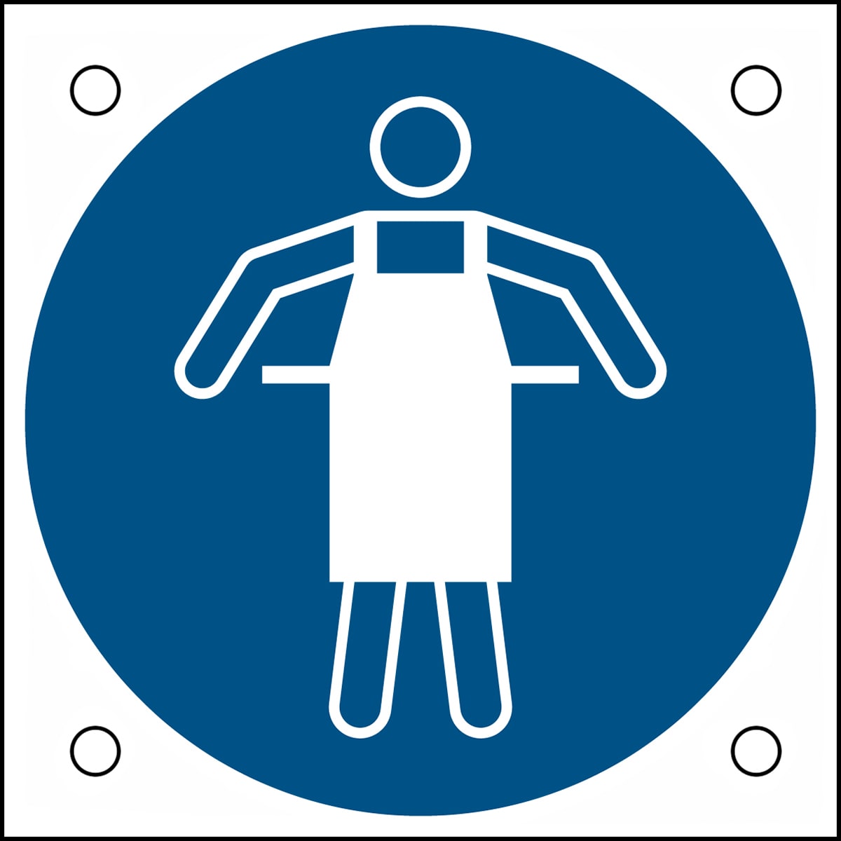 BRADY - Segnaletica di sicurezza ISO – È obbligatorio indossare il grembiule protettivo 302691