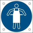 BRADY - Segnaletica di sicurezza ISO – È obbligatorio indossare il grembiule protettivo 302691