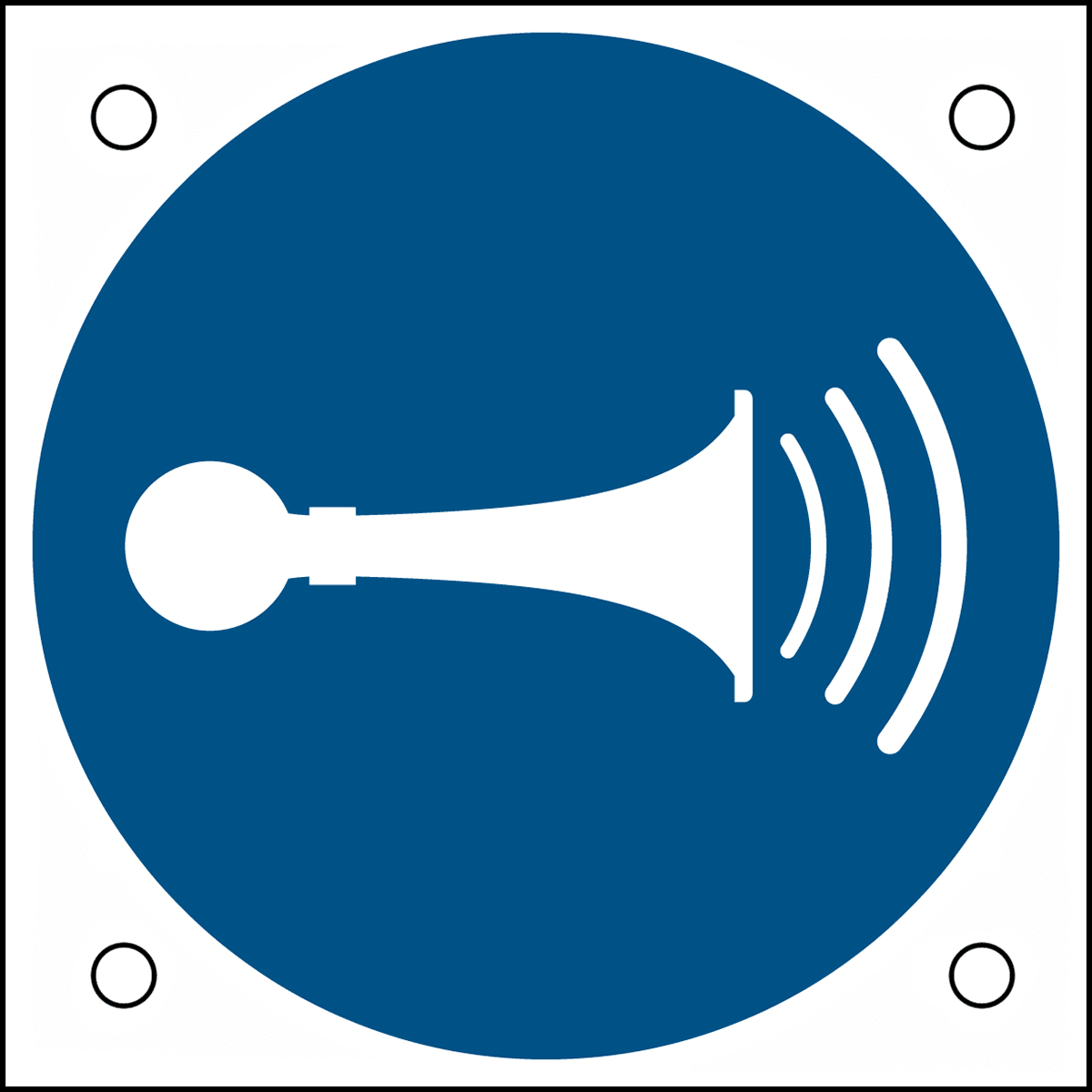 BRADY - Segnaletica di sicurezza ISO – Suonare il clacson 302694