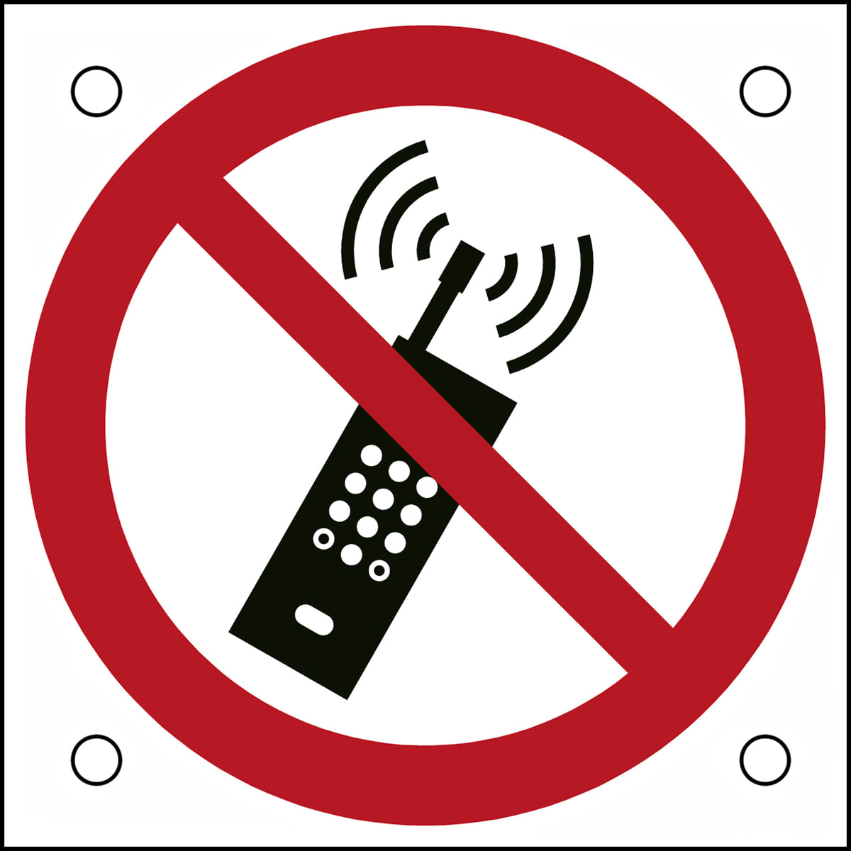 BRADY - Segnaletica di sicurezza ISO – Divieto di cellulari accesi