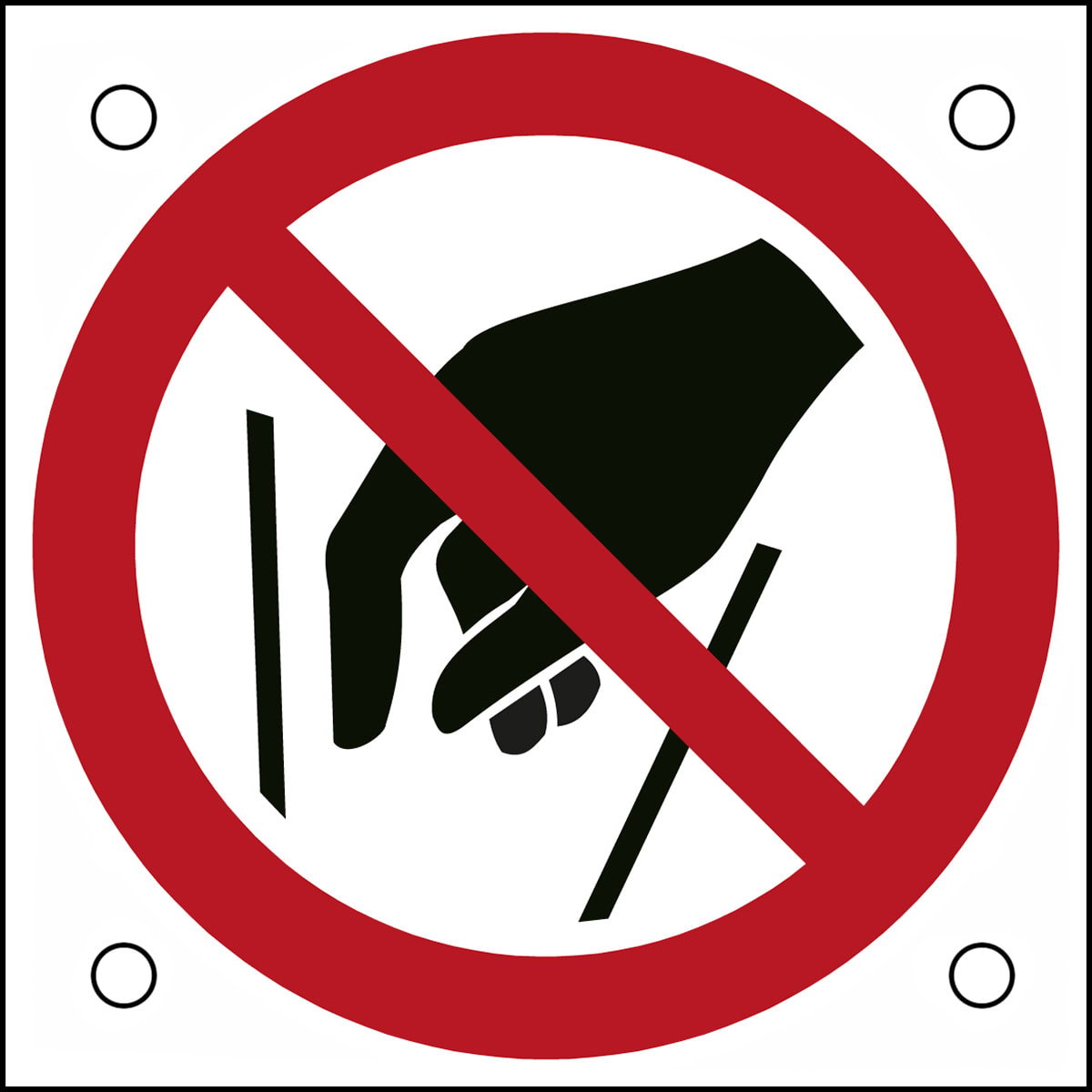 BRADY - Segnaletica di sicurezza ISO – Vietato introdurre le mani 302706