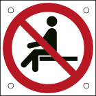 BRADY - Segnaletica di sicurezza ISO – Vietato sedersi 302709