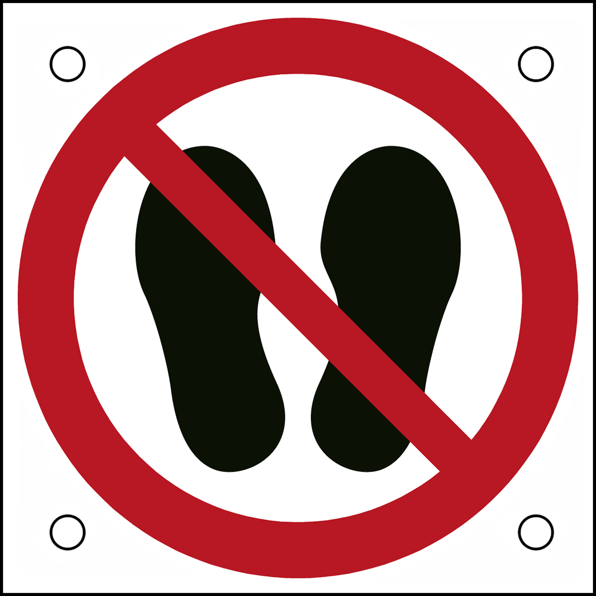 BRADY - Segnaletica di sicurezza ISO – Vietato calpestare o sostare in questa zona 302712