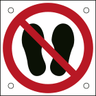 BRADY - Segnaletica di sicurezza ISO – Vietato calpestare o sostare in questa zona 302712