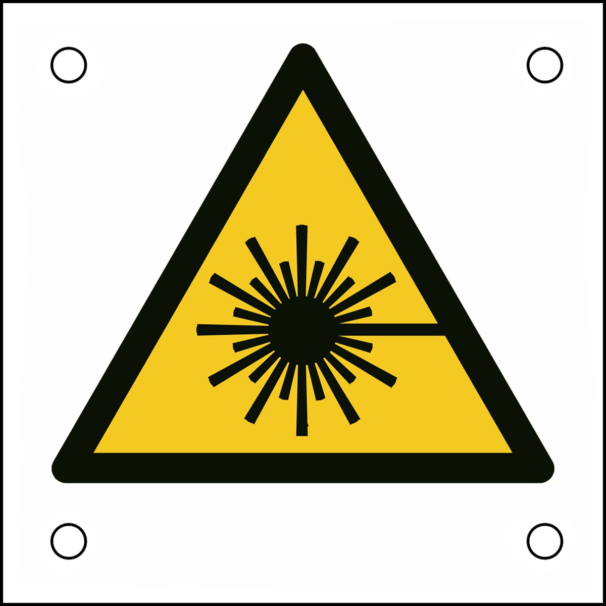 BRADY - Segnaletica di sicurezza ISO – Attenzione; Raggi laser