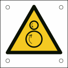 BRADY - Segnaletica di sicurezza ISO – Attenzione; Rulli controrotanti 302733