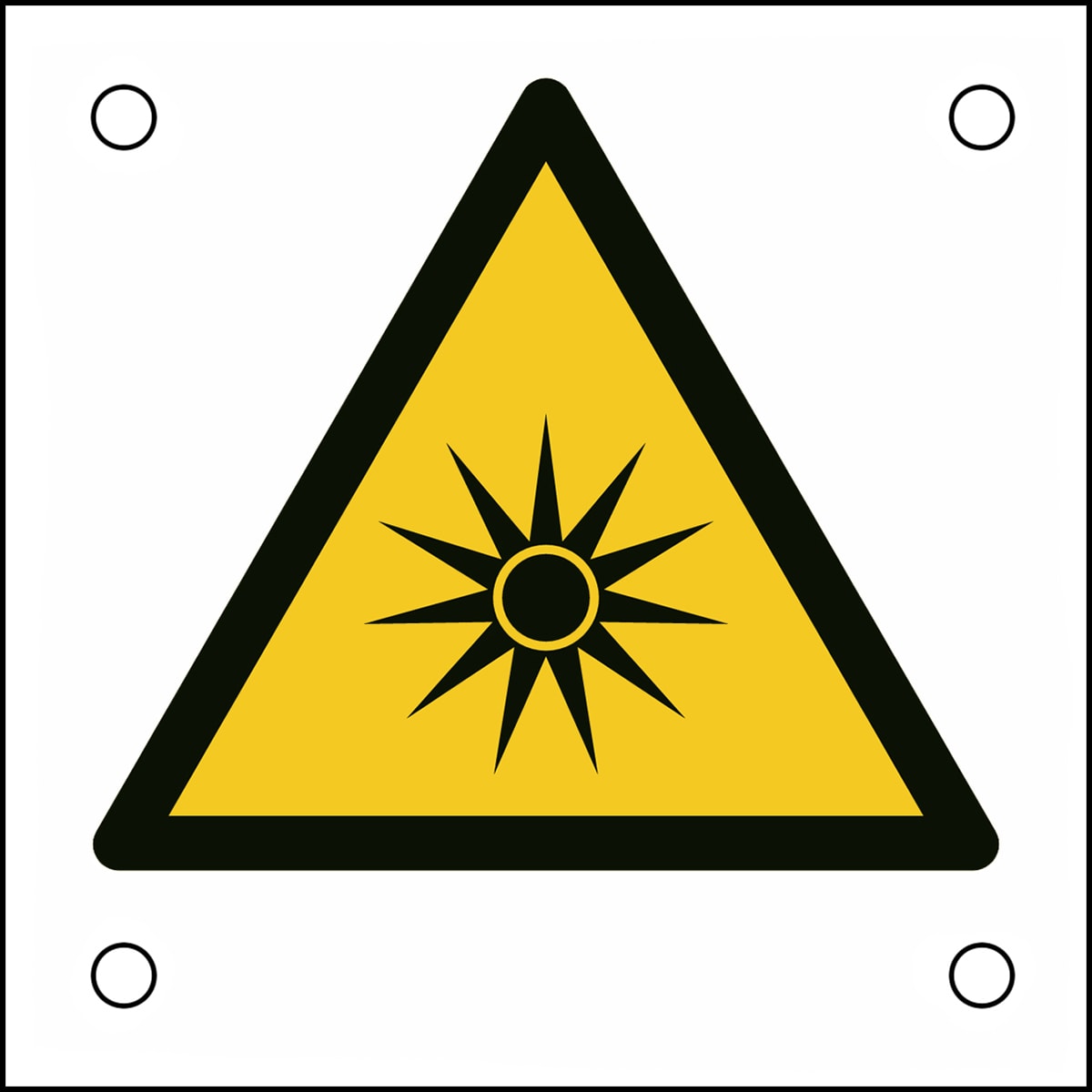 BRADY - Segnaletica di sicurezza ISO – Attenzione; Radiazioni ottiche 302735