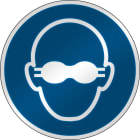 BRADY - Segnaletica di sicurezza ISO È obbligatorio indossare occhiali con lenti opache 303078