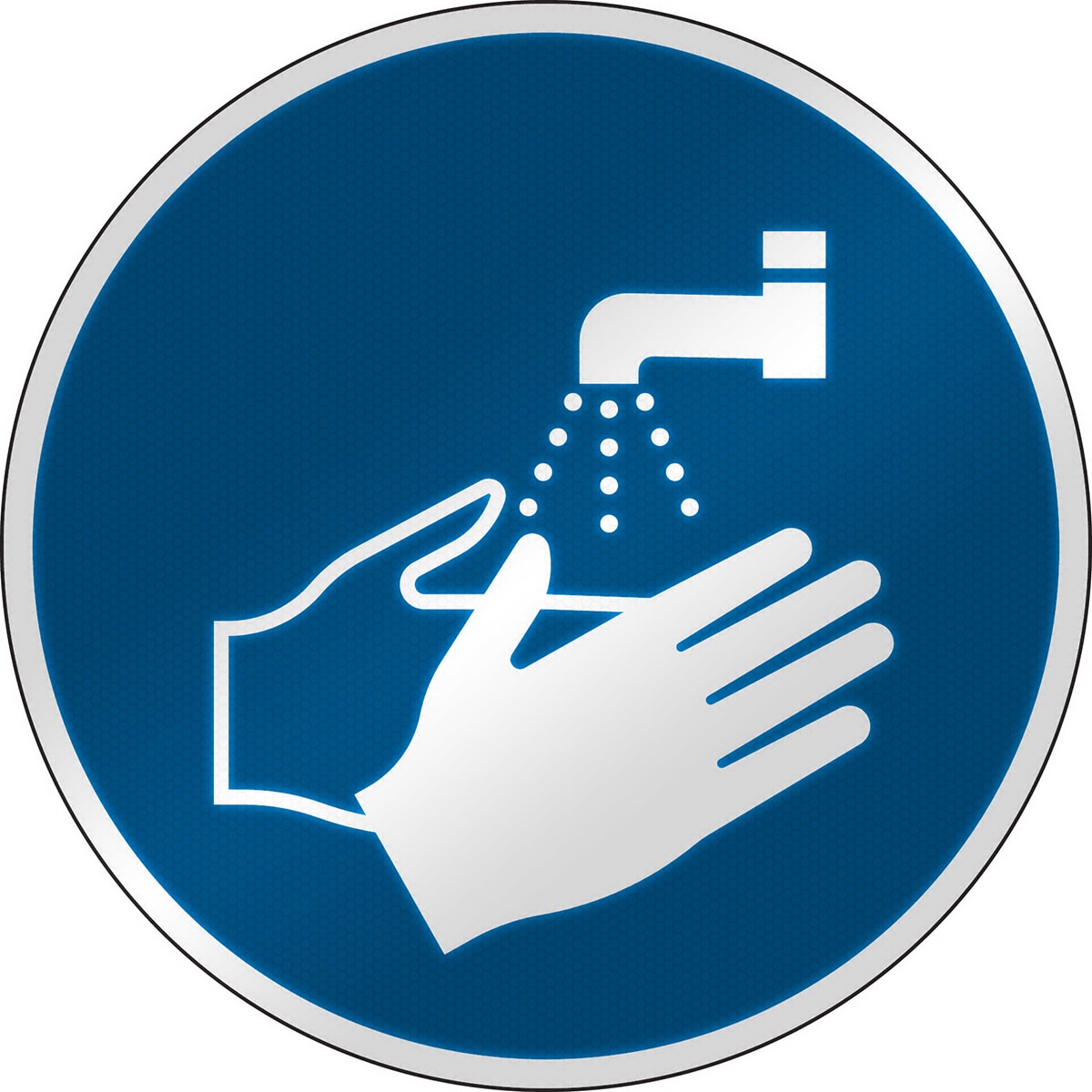 BRADY - Segnaletica di sicurezza ISO – Lavare le mani 303098