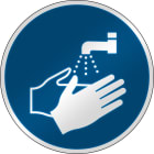 BRADY - Segnaletica di sicurezza ISO – Lavare le mani 303098