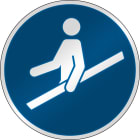 BRADY - Segnaletica di sicurezza ISO – È obbligatorio l’uso del corrimano 303103