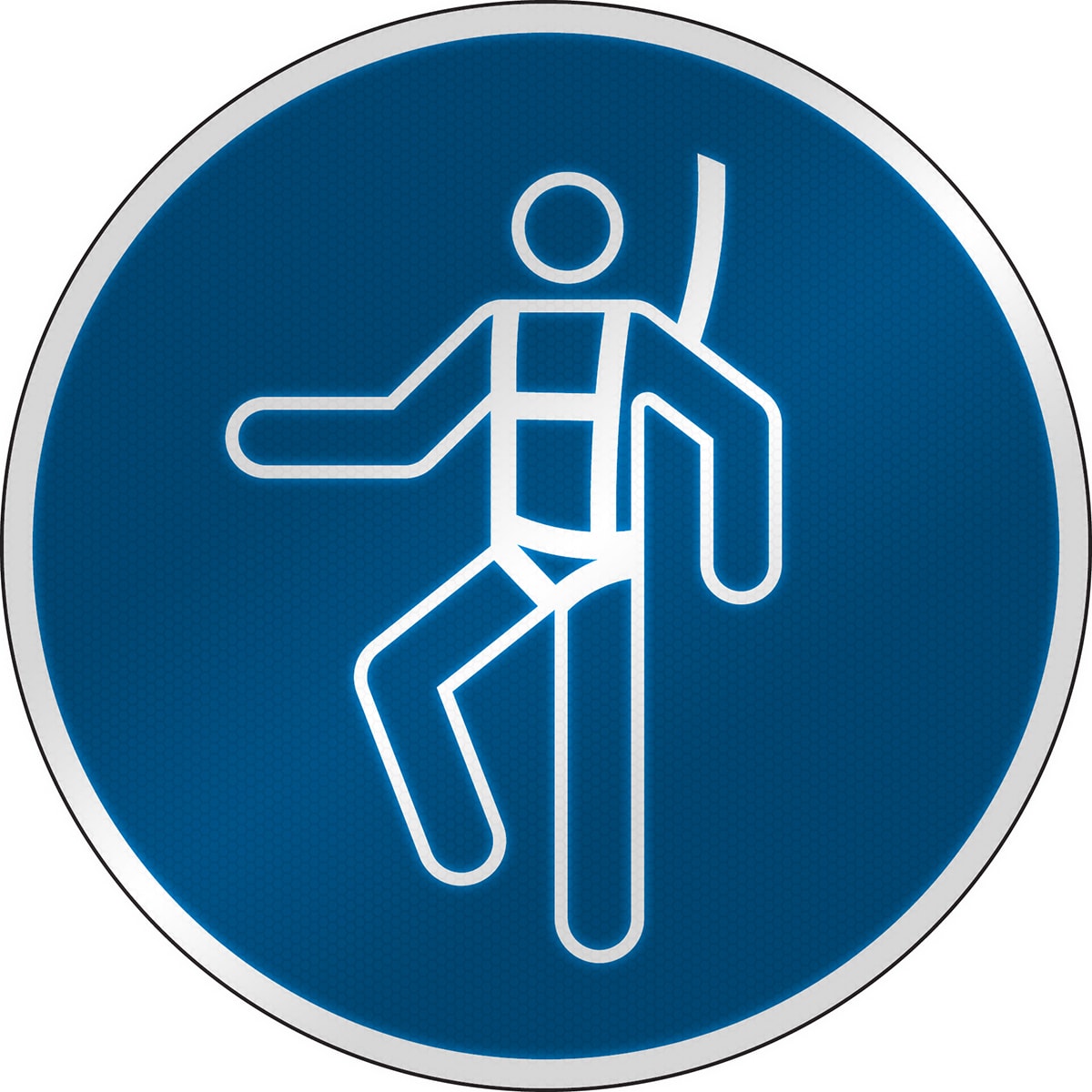 BRADY - Segnaletica di sicurezza ISO È obbligatorio indossare l'imbragatura di sicurezza 303133