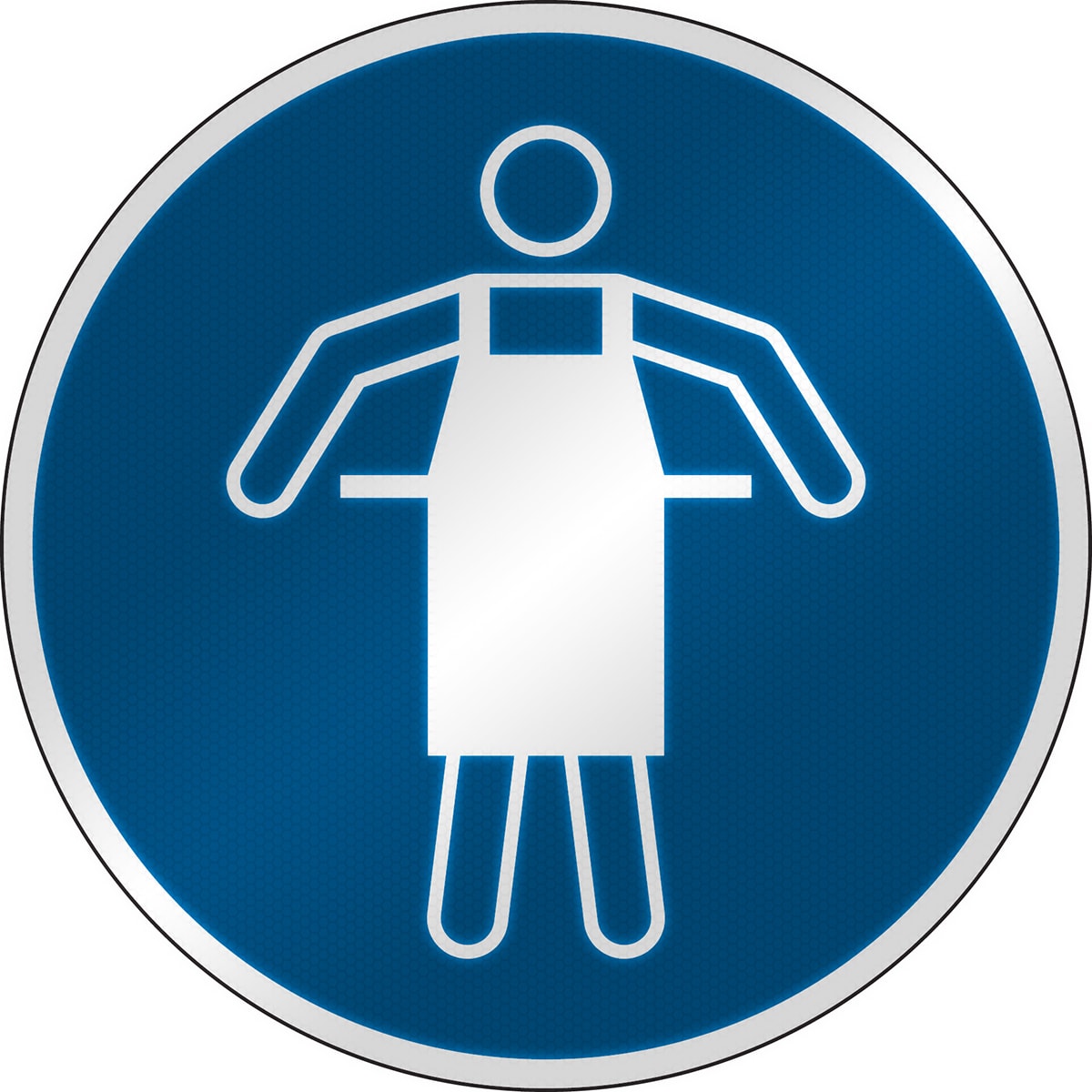 BRADY - Segnaletica di sicurezza ISO – È obbligatorio indossare il grembiule protettivo 303173