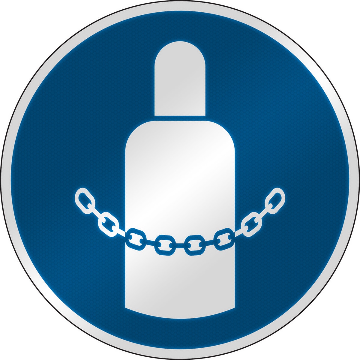 BRADY - Segnaletica di sicurezza ISO – Fissare le bombole