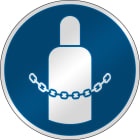 BRADY - Segnaletica di sicurezza ISO – Fissare le bombole