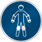 BRADY - Segnaletica di sicurezza ISO – Indossare protezioni per pattinaggio 303288