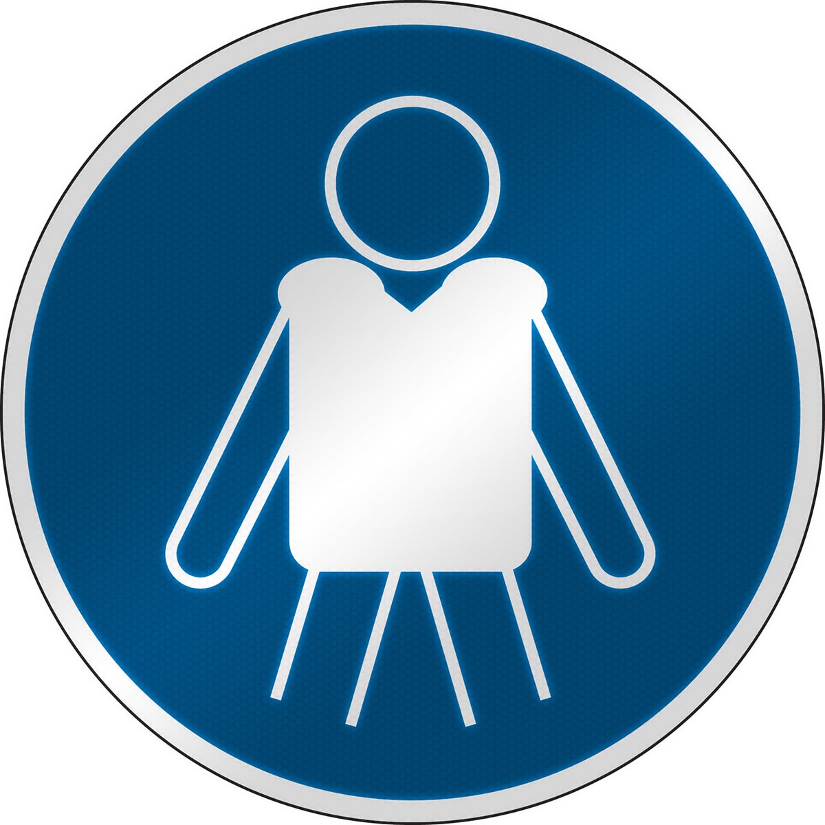 BRADY - Segnaletica di sicurezza ISO Indossare i dispositivi di galleggiamento personali 303308