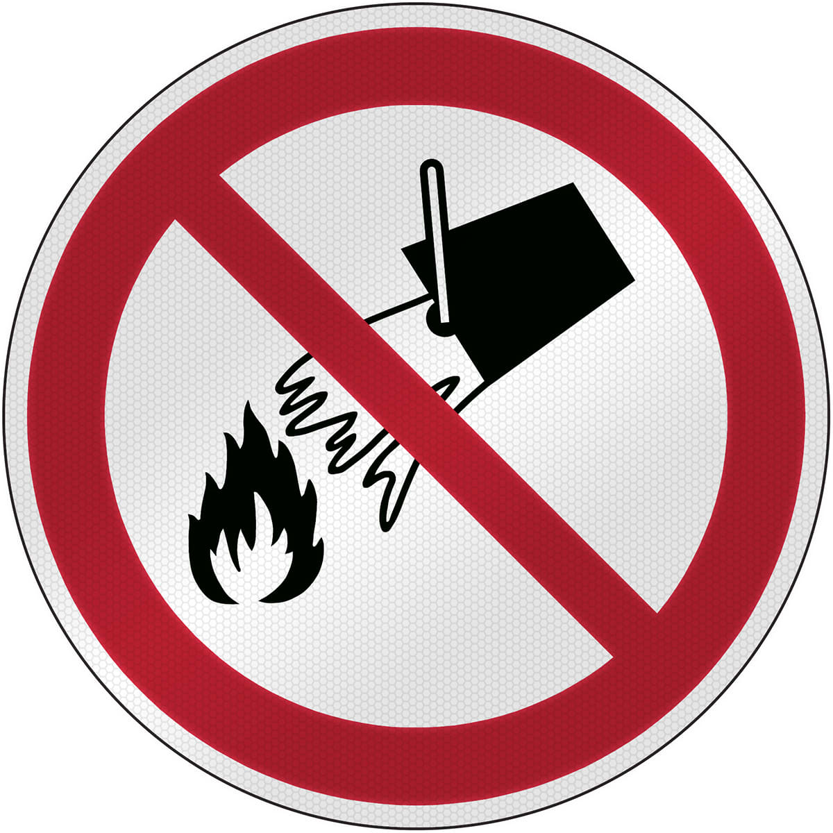 BRADY - Segnaletica di sicurezza ISO – Vietato spegnere con acqua 303424