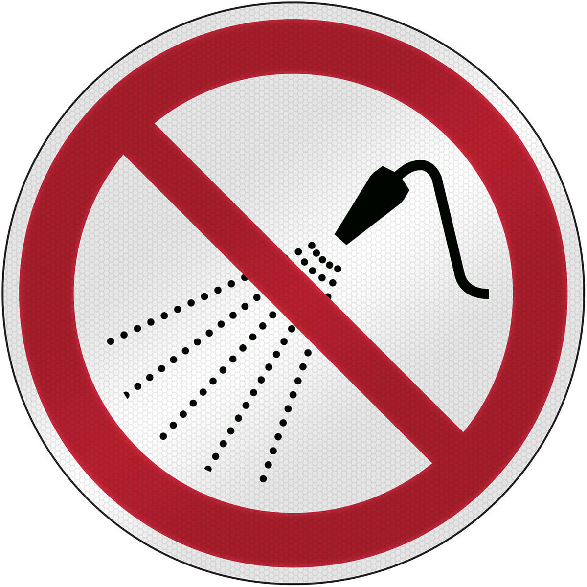 BRADY - Segnaletica di sicurezza ISO – Non spruzzare con acqua 303449