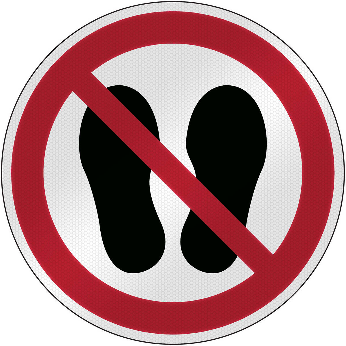 BRADY - Segnaletica di sicurezza ISO – Vietato calpestare o sostare in questa zona 303489