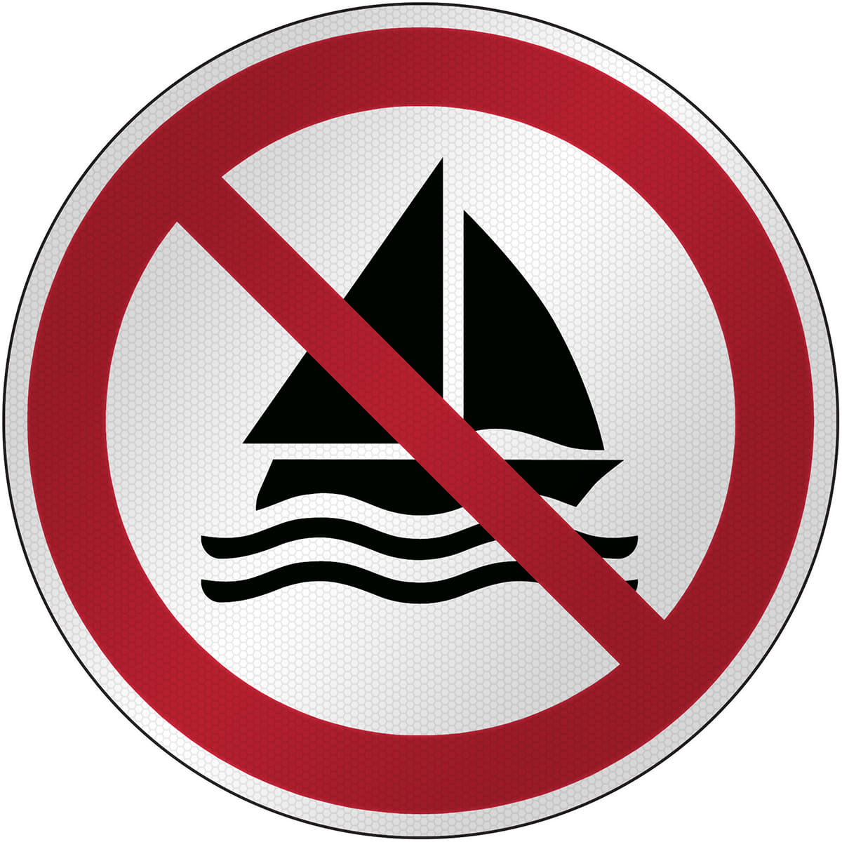 BRADY - Segnaletica di sicurezza ISO – Divieto di navigazione a vela 303629