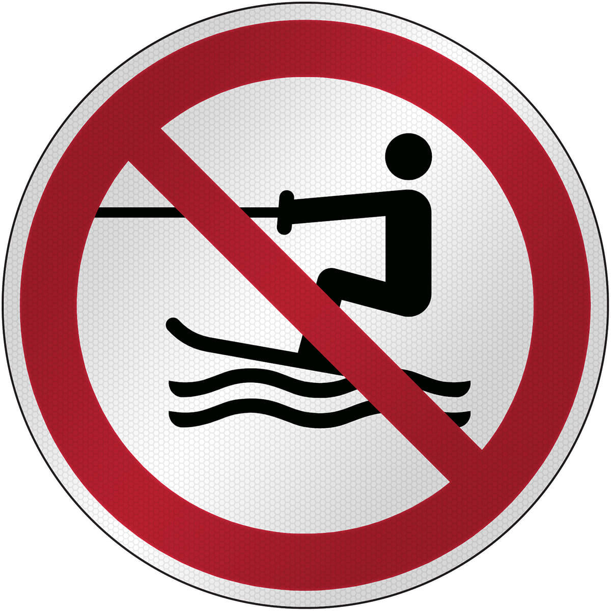 BRADY - Segnaletica di sicurezza ISO – Divieto di attività acquatica trainata 303654