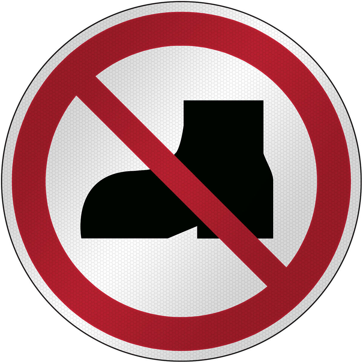 BRADY - Segnaletica di sicurezza ISO – Vietato indossare scarpe 303664