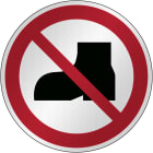 BRADY - Segnaletica di sicurezza ISO – Vietato indossare scarpe 303664