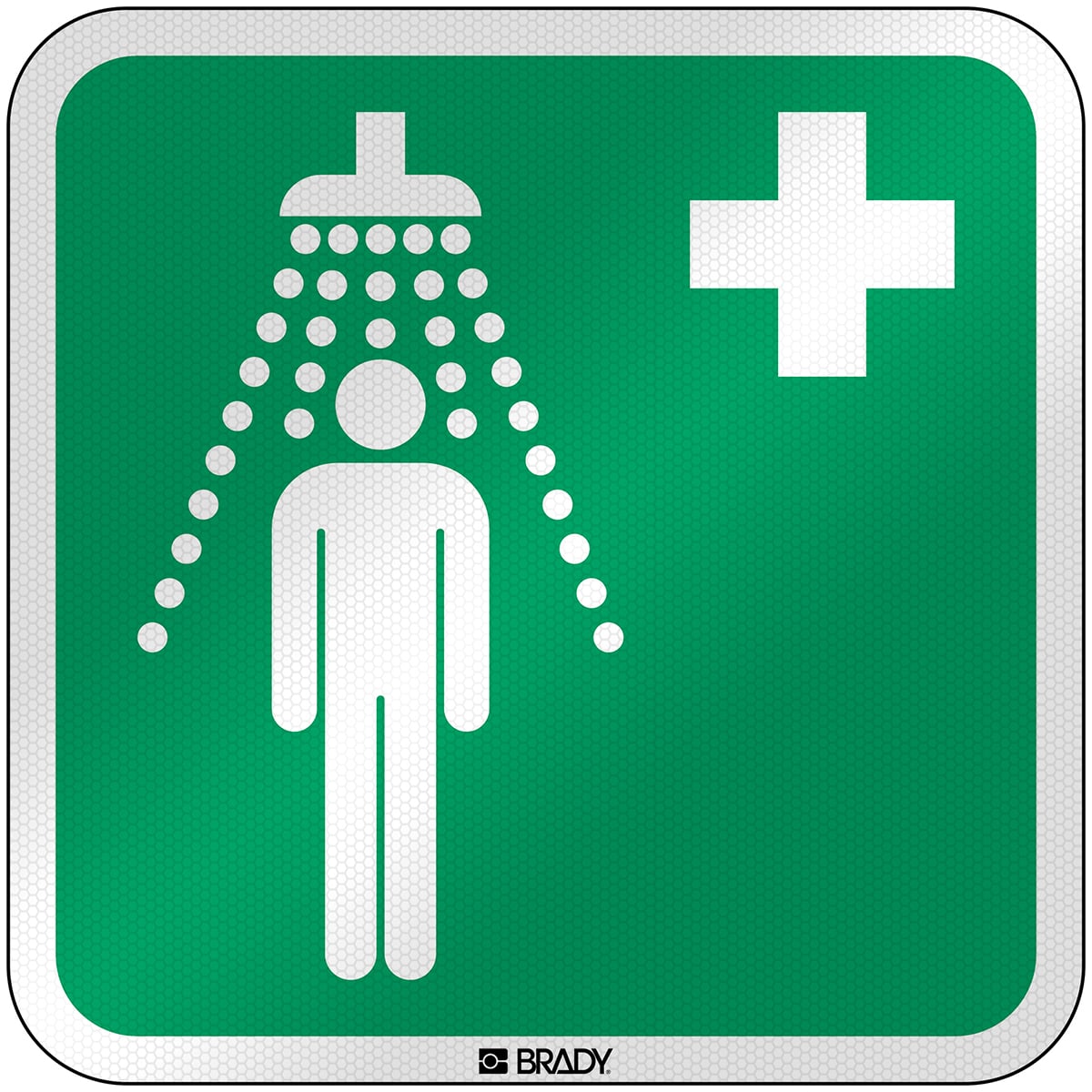 BRADY - Segnaletica di sicurezza ISO – Doccia di emergenza 303770