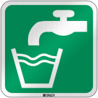 BRADY - Segnaletica di sicurezza ISO – Acqua potabile 303773
