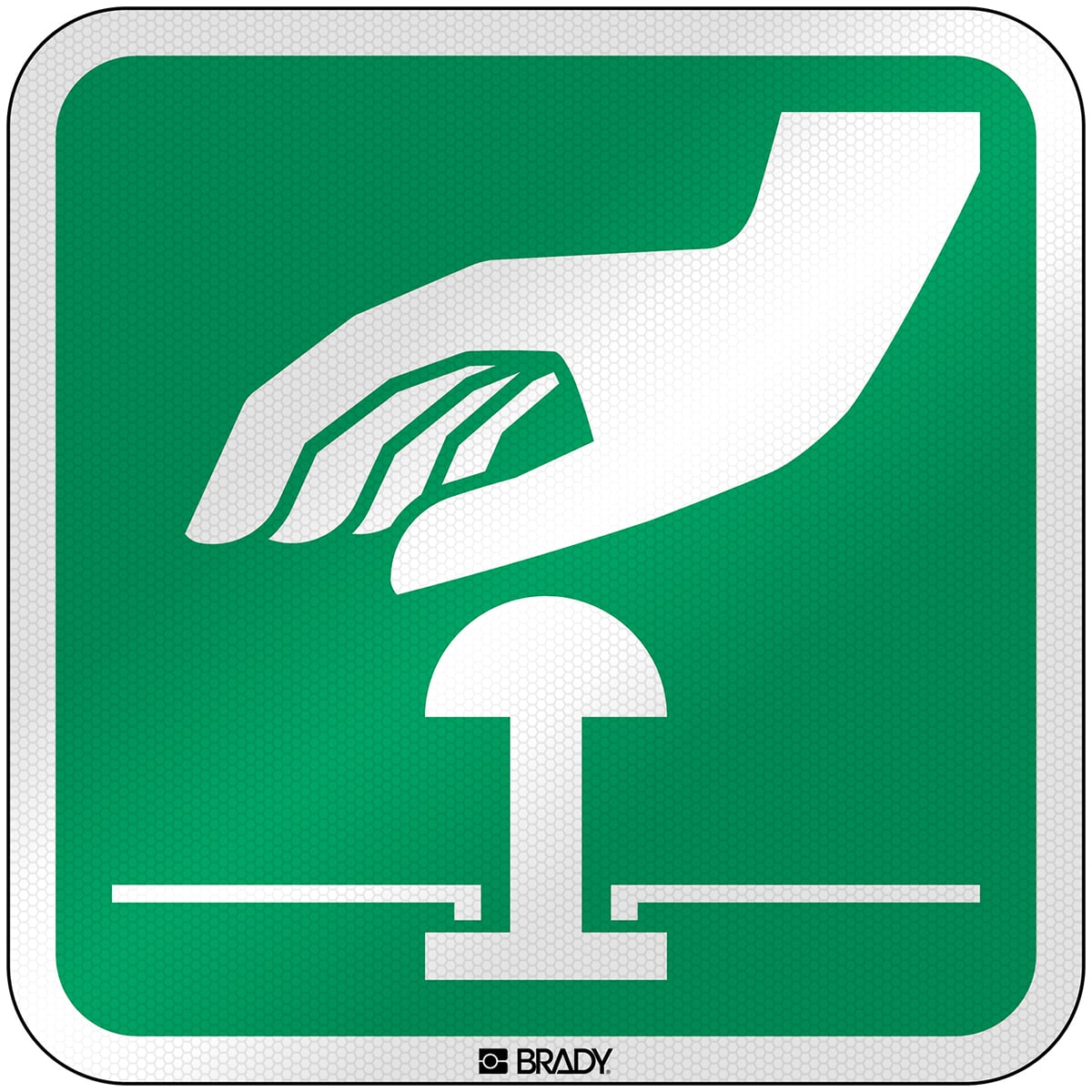 BRADY - Segnaletica di sicurezza ISO – Pulsante di arresto di emergenza