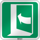BRADY - Segnaletica di sicurezza ISO – Per aprire la porta, spingere lato sinistro