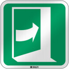 BRADY - Segnaletica di sicurezza ISO – Per aprire la porta, spingere lato destro 303781