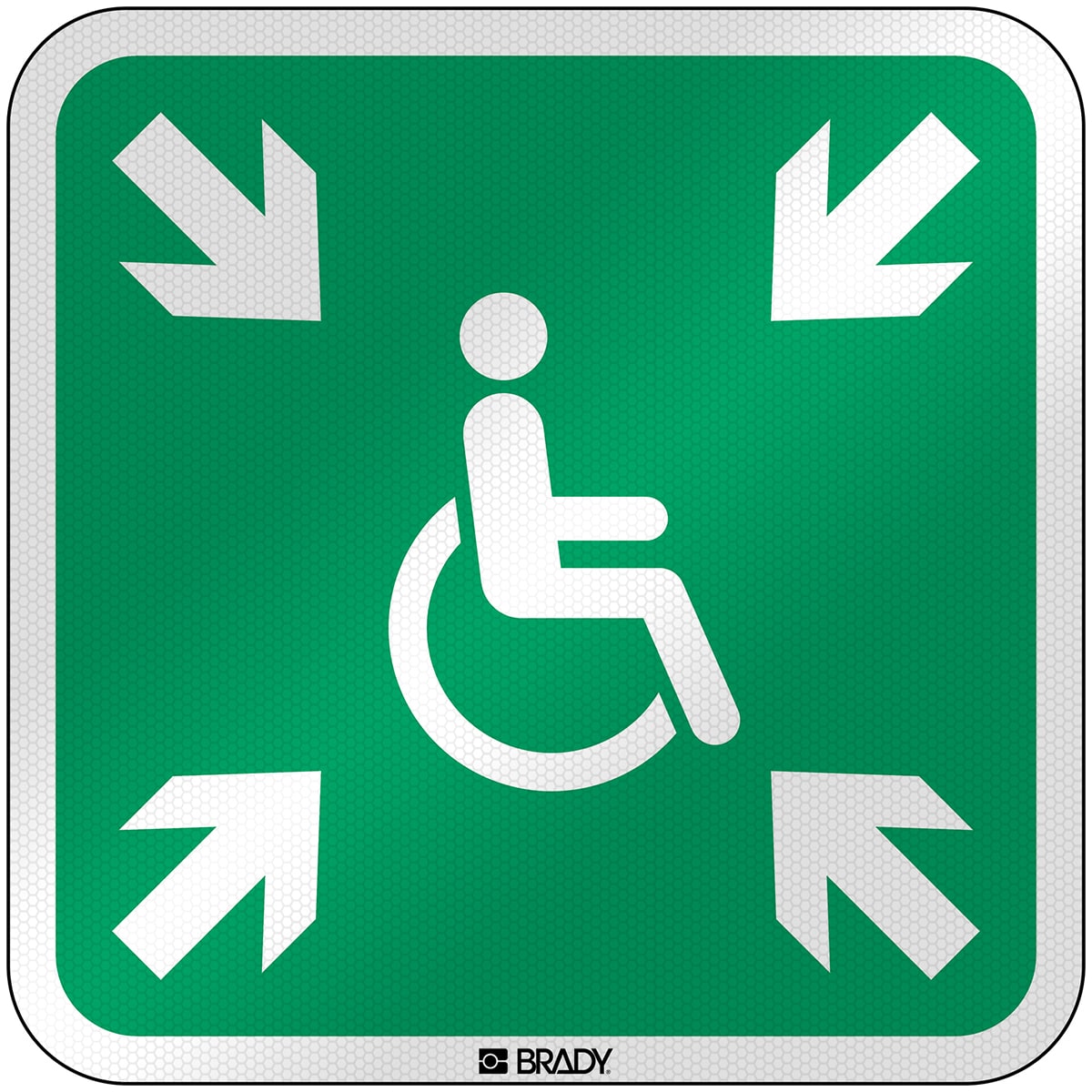 BRADY - Segnaletica di sicurezza ISO – Rifugio temporaneo in caso di emergenza