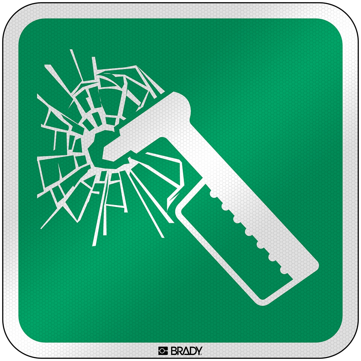 BRADY - Segnaletica di sicurezza ISO – Martello frangivetro 303783